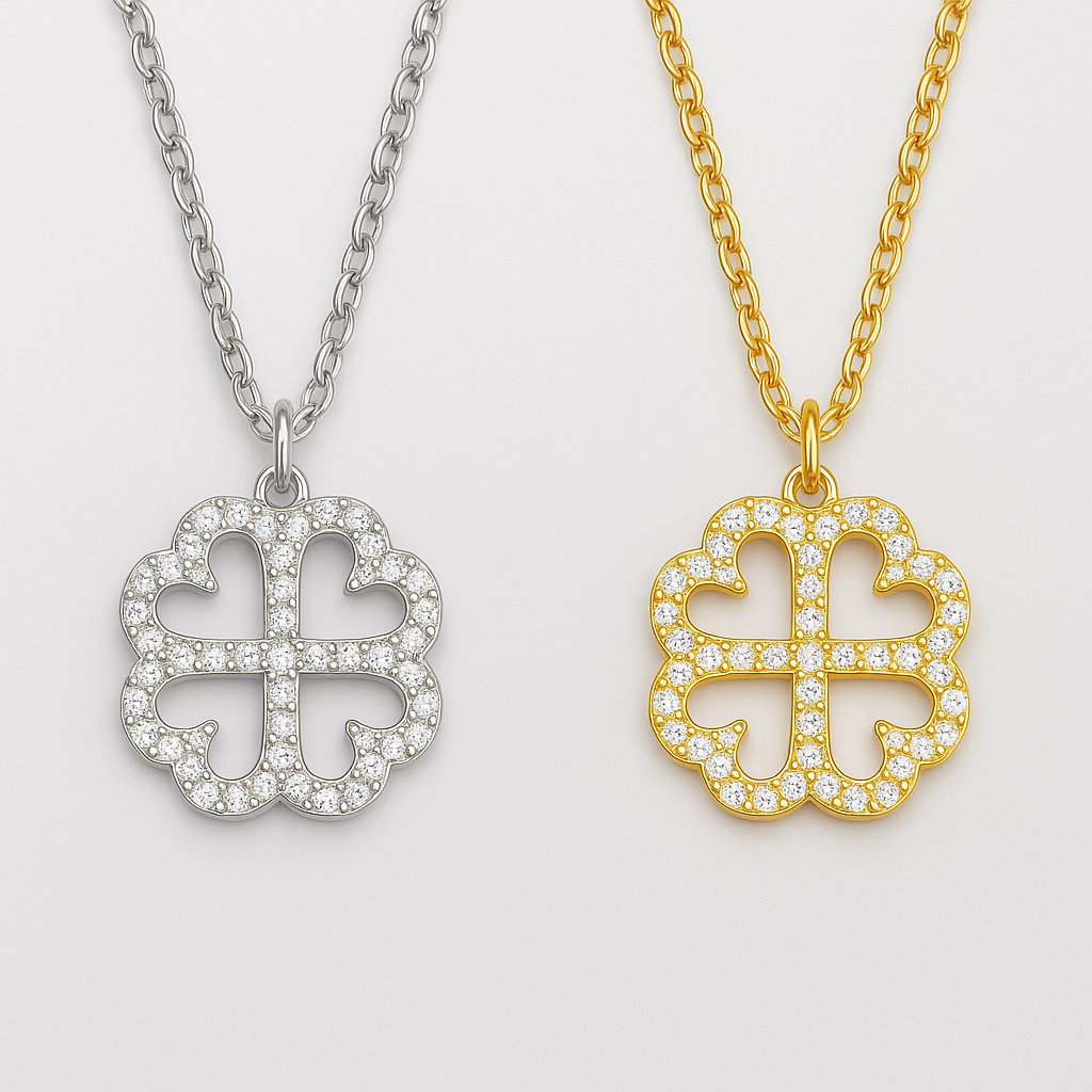 Fiorelucky | collana quadrifiore