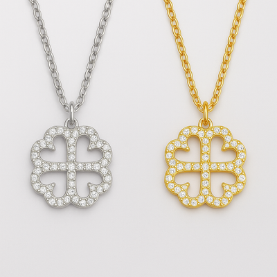 Fiorelucky | collana quadrifiore